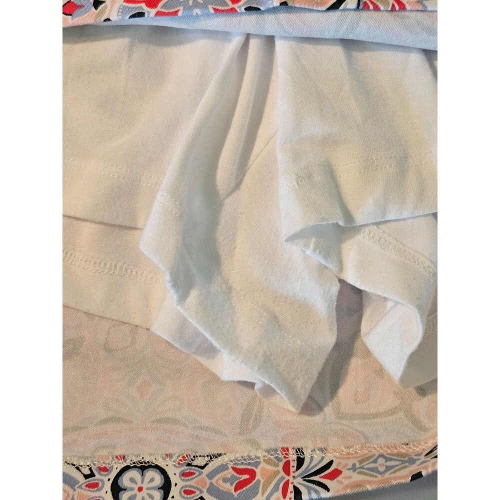 Croft & Barrow Effortless Stretch Floral Skort  16P  Navy Coral‎ Built In Shorts - Picture 7 of 8